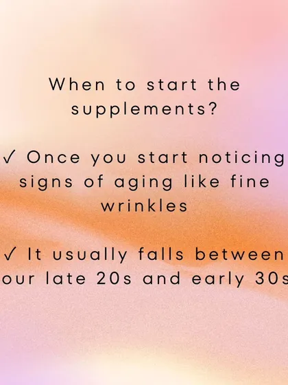 When should you start? Typically, in your late 20s or early 30s, when you begin to notice the first signs of aging.