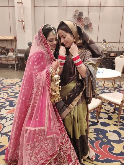 Sharing a special moment with my friend.