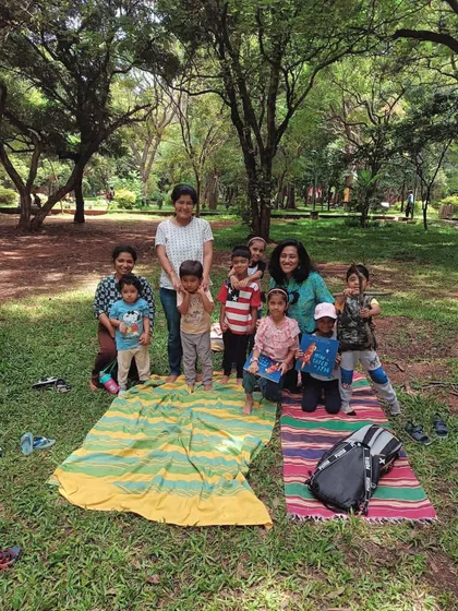 Our group from the 'How to Catch a Star' session. Even on days with a smaller turnout, the sense of community and shared experience is just as strong.
