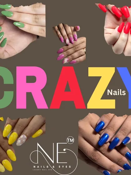 Don't be afraid to go for crazy nails! This collage celebrates some of our boldest and most colorful creations.