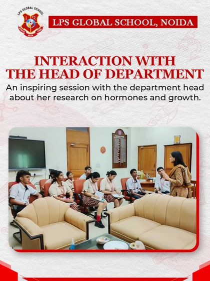 An inspiring interactive session with the Head of the Department of Zoology. Our students gained insights into her groundbreaking research on hormones and growth.