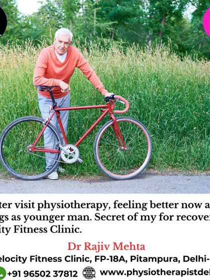 This is the feeling I aim for with every patient: feeling better, younger, and more active after physiotherapy. Consistent care can help you get back to the activities you love, like cycling.