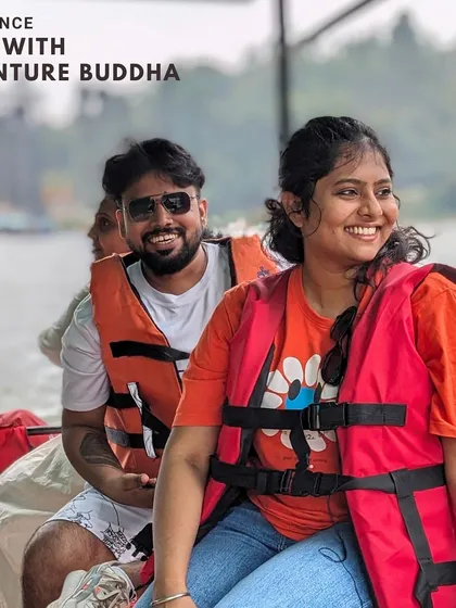 Happy faces on a boat ride in Ooty. The lake is a perfect place to relax and enjoy the beautiful surroundings with new friends.