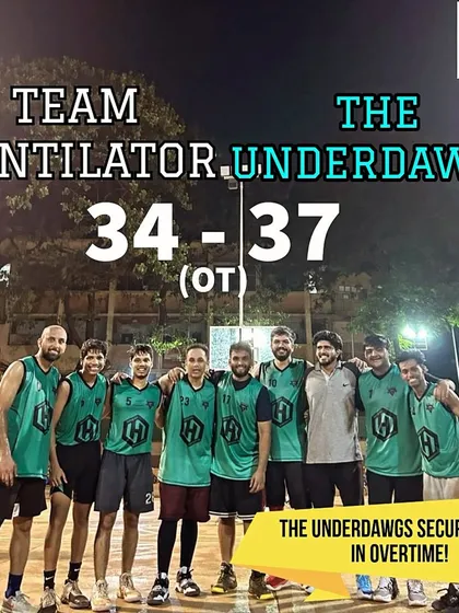 An overtime thriller from Hooplah '24, where The Underdawgs secured a win against Team Ventilator.