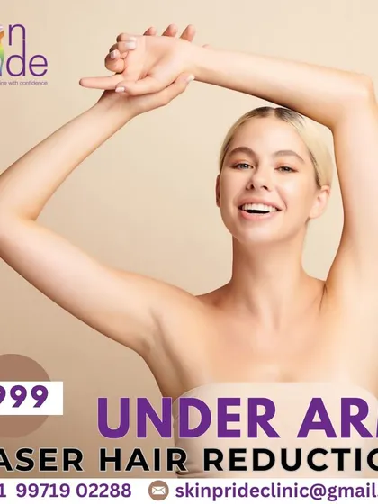 Tired of dealing with underarm hair? Our safe and painless underarm laser hair reduction treatment is available for a special price of just ₹999.