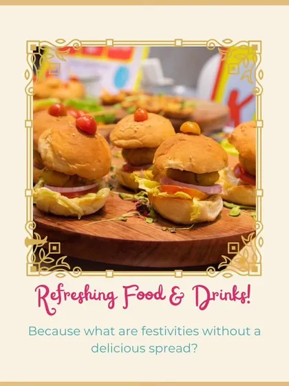 A day of fun requires delicious fuel! I make sure to have family-friendly food stalls with tasty treats like these mini burgers, perfect for little hands and hungry parents. It’s all part of the hassle-free day out I design for you.