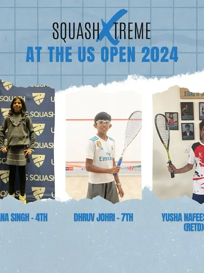 Our students at the US Open 2024. Competing in prestigious international events like this is a massive achievement and a core part of our high-performance training.
