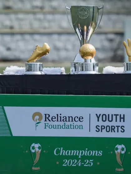 The spoils of victory. The trophies for the Reliance Youth Sports Champions on display, a goal that our teams consistently strive for and achieve.