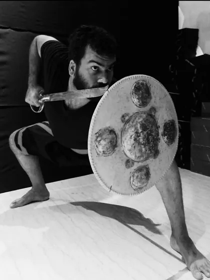 Real training involves real weapons. Under the guidance of our ashan, you will learn to use the sword and shield, connecting with an ancient warrior tradition. This is about focus, precision, and respect for the art.