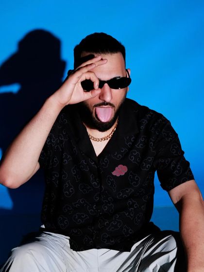 Call me Bluetooth, because I stay connected to the vibe. A few shots from a recent press shoot with a cool, electric blue theme.