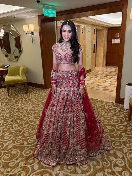 Ankit Malik - Bridal Makeup and Hair Styling Timeless Red & Maroon Brides photo 8