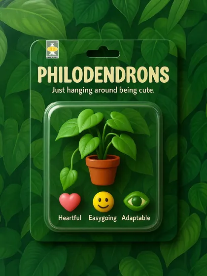 Just hanging around being cute, Philodendrons are the definition of easygoing. With their heartful, adaptable nature, they are a perfect low-maintenance choice that adds a touch of green to any space.