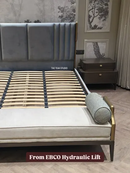 Here’s a look at the heavy-duty EBCO hydraulic lift mechanism I use in my storage beds. It makes lifting the mattress effortless and is built to last.