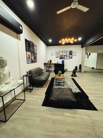 Our studio is your sanctuary of balance. We designed this space to be a welcoming retreat where you can unwind before class or connect with fellow members afterwards. It's a cozy haven where our community grows stronger together.
