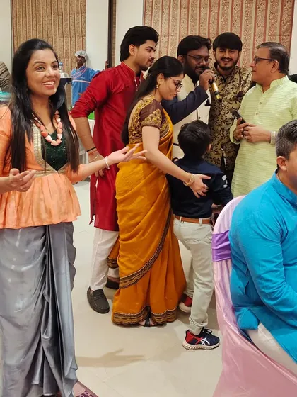 Moving through the crowd and interacting with guests is a key part of what I do. It helps build a connection and ensures everyone is having a great time.