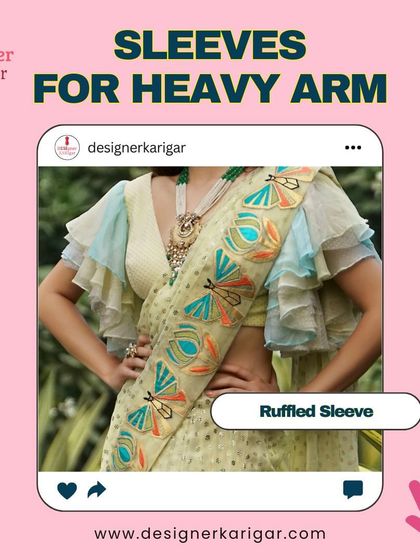 A ruffled sleeve blouse, which adds volume and a playful, feminine touch to the arms.