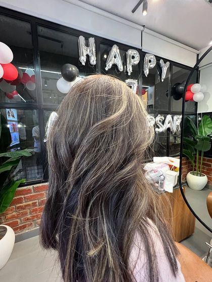 A lived-in color with subtle ash highlights, captured during our anniversary celebration.