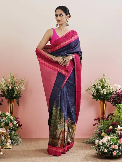 Another full view, showcasing the rich colors and intricate details of the Pichwai print.
