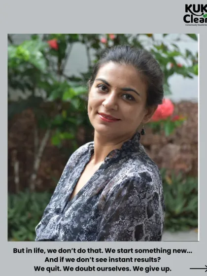 In life, we often start something new and if we don't see instant results, we doubt ourselves and give up. We must learn to be patient with our journey.