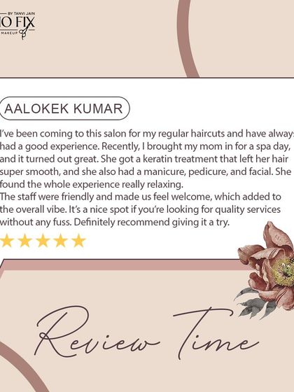 This client brought his mom in for a day of pampering, and they both loved the experience. We offer services for the whole family.