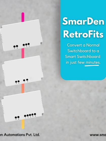 Convert a normal switchboard to a smart switchboard in just a few minutes with my retrofit modules. It's the simplest way to start your smart home journey.