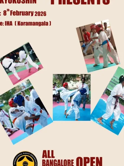 I organize events like the All Bangalore Open to build our karate community and give fighters a platform. This is an opportunity for all martial artists to come together and compete.