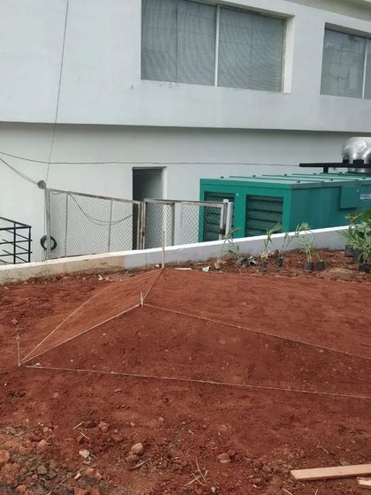 The initial stages of sculpting the ground for a new project. This image captures the foundational work that underpins our design philosophy: carefully reading and shaping the land.