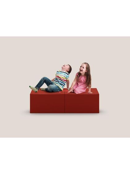 The LOKI bench is designed to be fun and engaging for all ages. Its soft form and bright colors make it a safe and playful addition to spaces for children, encouraging interaction and creativity.