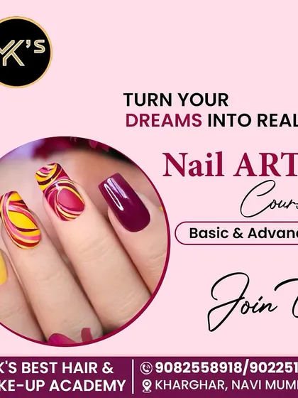 Life isn't perfect, but your nails can be. Join our basic and advanced nail art courses.