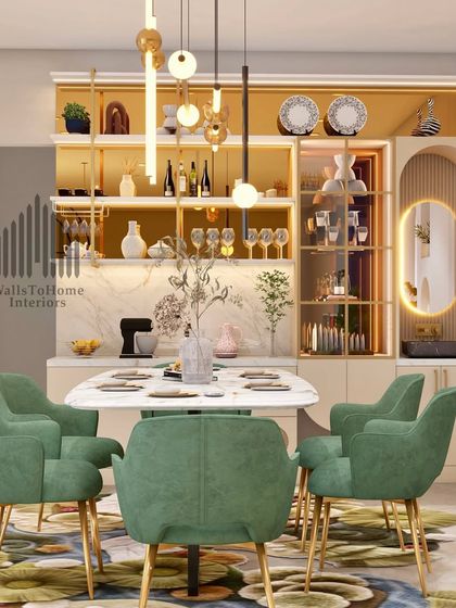 WallsToHome Interiors - Turnkey Home Interiors Luxurious Living & Dining Spaces photo 7