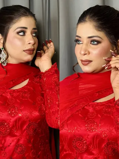 A collage showing the versatility of this soft glam look. It was created on demand for the gorgeous Shona Queen.