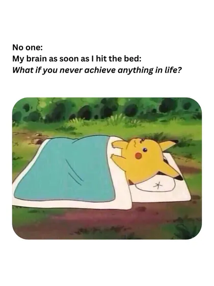 My brain as soon as I hit the bed: "What if you never achieve anything in life?" Journaling helps quiet this voice.