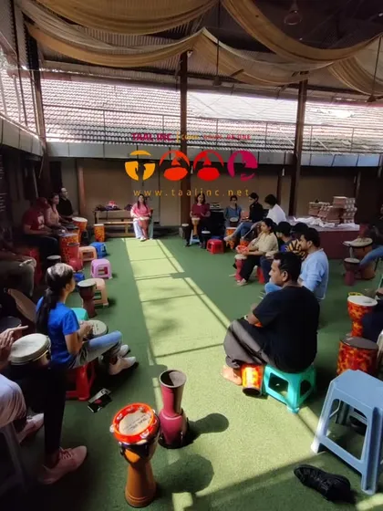 Our community drum circles are a space for pure, in-the-moment music making. We gather, we share a beat, and we connect. It’s a powerful way to de-stress and be part of something bigger.