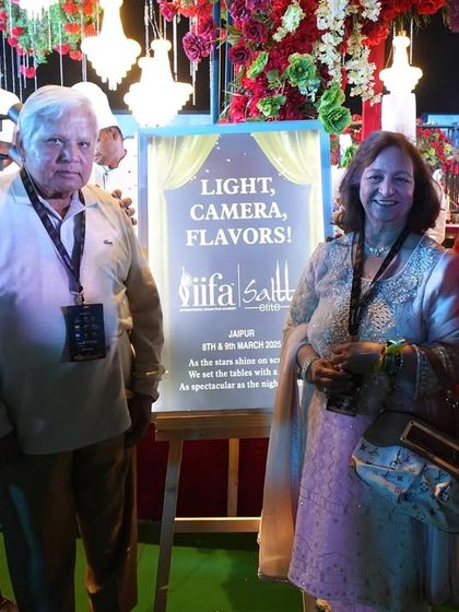 Our founder with esteemed guests at the IIFA 2025 event. It's always a pleasure to host and serve industry leaders at such prestigious gatherings.