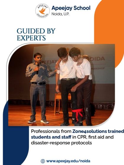 We equip our students with vital life-saving skills. Professionals from Zone4solutions trained students and staff in CPR, first aid, and disaster-response protocols, ensuring our community is prepared for emergencies.