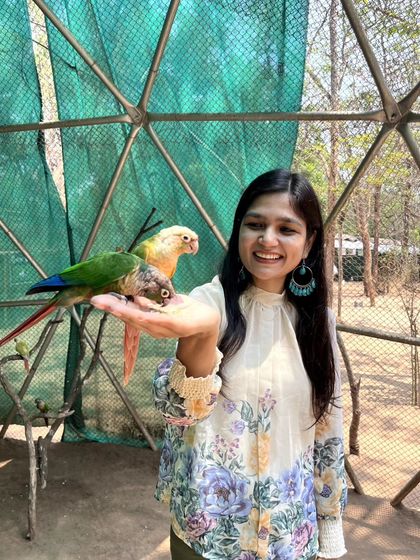 A delightful encounter with parrots at a sanctuary. Interacting with wildlife ethically is a beautiful way to appreciate the diversity of our planet.