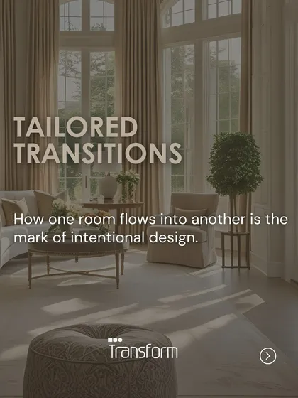 The mark of intentional design is how one room flows into another. These tailored transitions ensure a seamless journey through the space, maintaining a consistent feeling of calm and order.