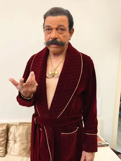 To create the look for a menacing don, every detail matters. For Govind Namdev ji, I chose this deep red velvet robe with gold piping to give him an aura of power and luxury, making his character instantly intimidating.