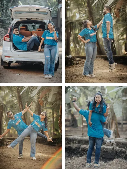 A fun and playful shoot for a cricket-loving couple. I believe your pre-wedding photos should reflect your personality, and I love incorporating your shared hobbies and passions to tell your unique story.