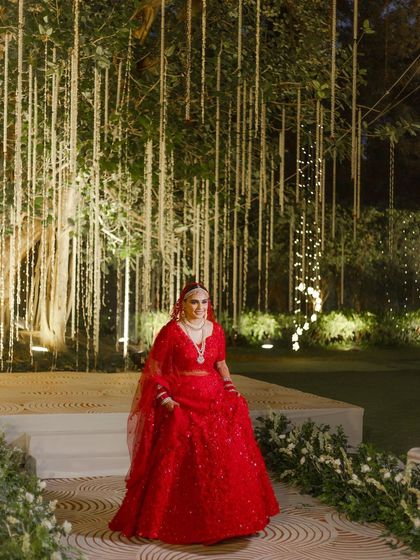A happy, candid shot of the bride. The makeup is designed to last through all the smiles, tears, and dancing of the big day.