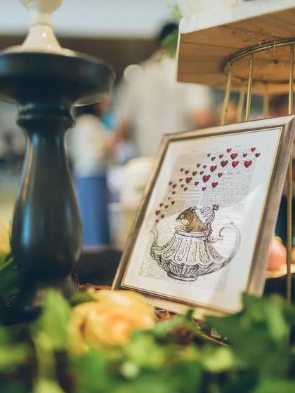 Another piece of custom artwork for the event, featuring a whimsical illustration that captures the heart of the theme. These small touches help build a cohesive and magical atmosphere.