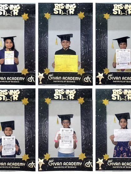 A collage of our young achievers from the 2022-23 session. Each student is a star, and we celebrate their hard work and progress. Our foundation batches focus on building a strong academic base from an early age.