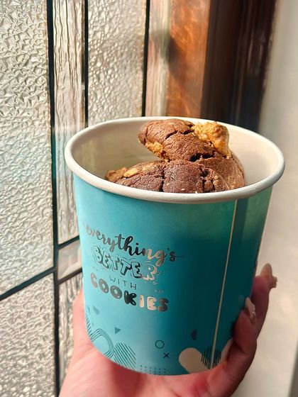 Our cookies are perfect for on-the-go snacking! We pack them in these cute, convenient cups so you can take a little bit of homemade happiness with you wherever you go.