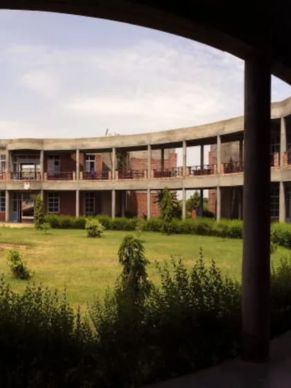 A throwback to our Vidyagram project in Haryana, this image shows how we blend tradition and modernity. The exposed brickwork, rhythmic arches, and curved colonnade create a timeless vernacular charm within a functional, contemporary learning environment.