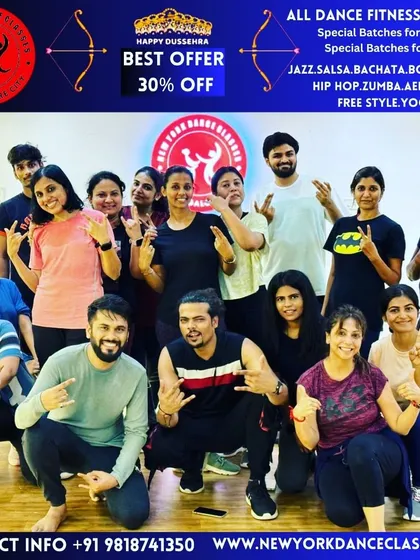 Our amazing dance family! This picture captures the fun and community spirit we have at the studio. We often have special offers and events to welcome new members.