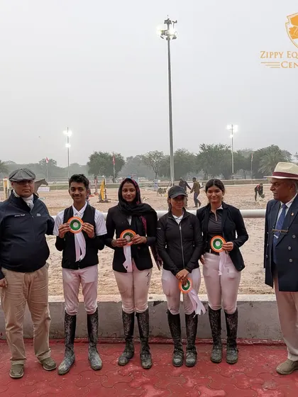Congratulations to our team, with rider Nakshath Venkatesh securing 4th place in the Junior National Equestrian Championship team event.