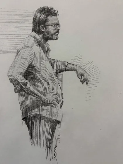 A collection of my figure drawing demonstrations from online classes and practice sessions. Each sketch is an opportunity to study the human form, capturing different poses, gestures, and scenes from daily life.