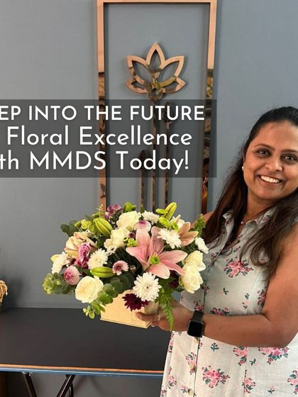 Step into the future of floral excellence with my school. This student, with her perfectly balanced and beautiful arrangement, is ready for a professional career.