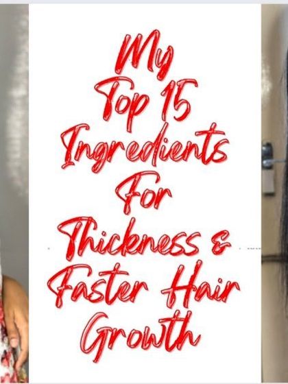 Here are my top 15 ingredients for achieving thickness and faster hair growth. Understanding what goes into your hair care is the first step to seeing great results.