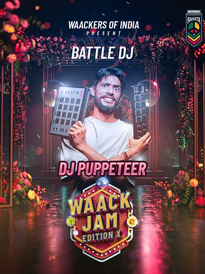 The official poster for my set at Waack Jam Vol. 10. Ready to set the floor on fire with the hottest beats for the waackers.
